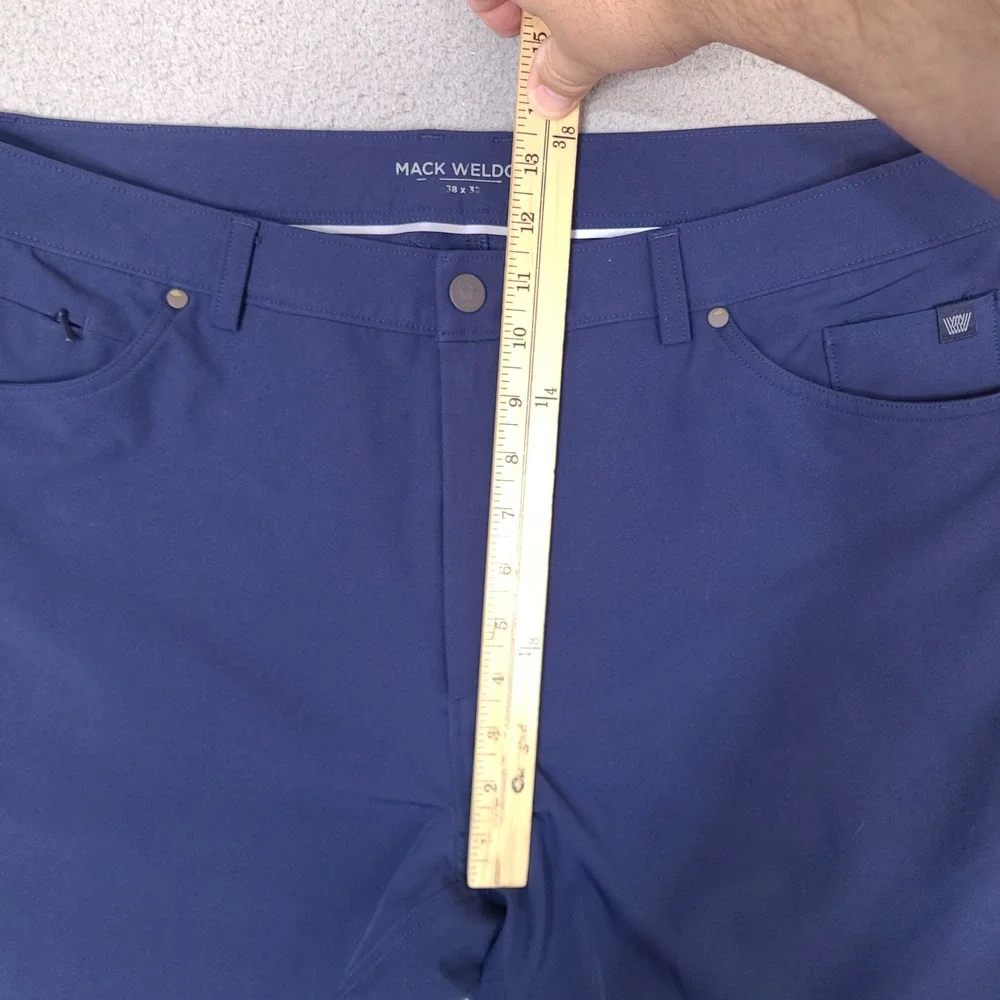 Mack Weldon Radius 5 Pocket Pant Mens ACTUAL 38x30 Tech Chino Golf Preppy Office